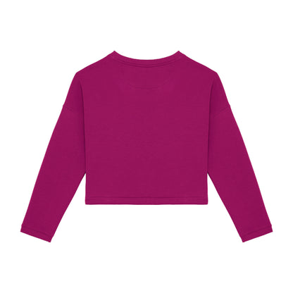 SUDADERA OVERSIZE CROP MUJER
