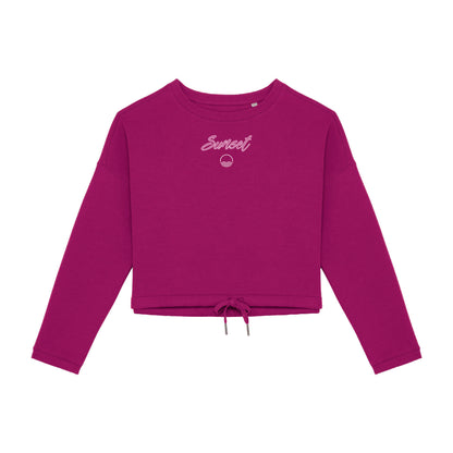 SUDADERA OVERSIZE CROP MUJER