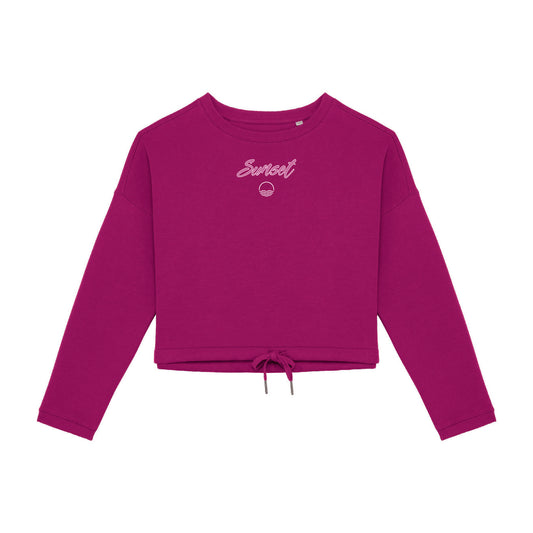 SUDADERA OVERSIZE CROP MUJER