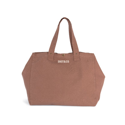 TOTE BAG SUNSET&CO WHASHED SANTAL BROWN