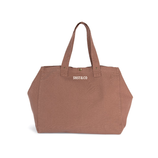 TOTE BAG SUNSET&CO WHASHED SANTAL BROWN