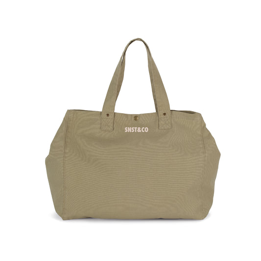 TOTE BAG SUNSET&CO WHASHED OLIVE GRAY